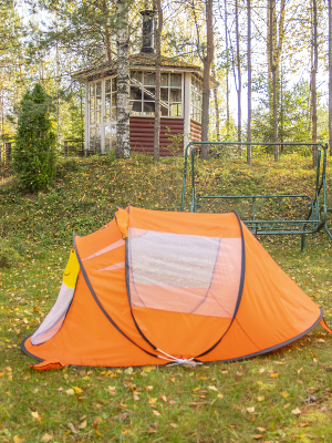 Детская игровая палатка Фея Порядка Тигренок / CT-105 (желтый/оранжевый)