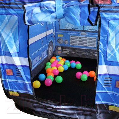 Детская игровая палатка Darvish Полицейская машина / DV-T-1684 (50шаров)