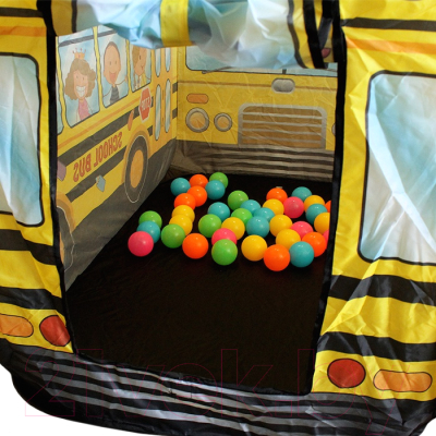 Детская игровая палатка Darvish Школьный автобус / DV-T-1682 (50шаров)