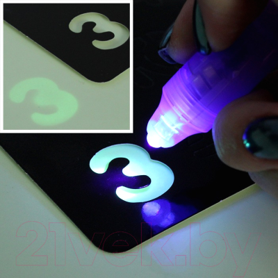 Набор для творчества Darvish Рисуй светом А4 + 1 световой маркер / DV-T-2058