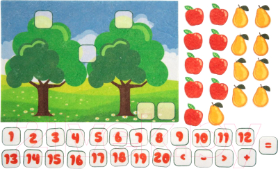 

Развивающий игровой набор Lip Lip, Веселые липучки. Учимся считать / LIP1221