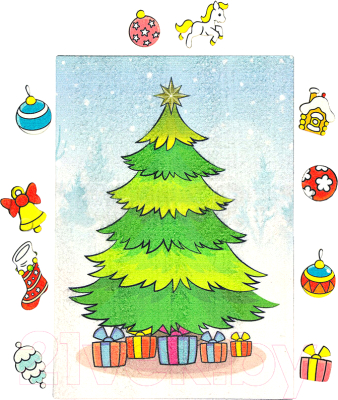 

Развивающий игровой набор Lip Lip, Веселые липучки. Наряди елку / LIP1243