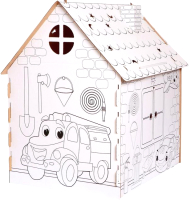 Детский игровой домик Zabiaka Дом-раскраска. Пожарная станция / 5091382 - 