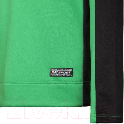 Лонгслив игровой футбольный 2K Sport Swift / 121137 (XL, зеленый/черный)