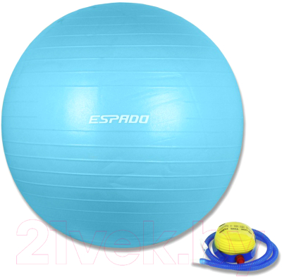 Фитбол гладкий Espado ES2111 (65см, голубой)