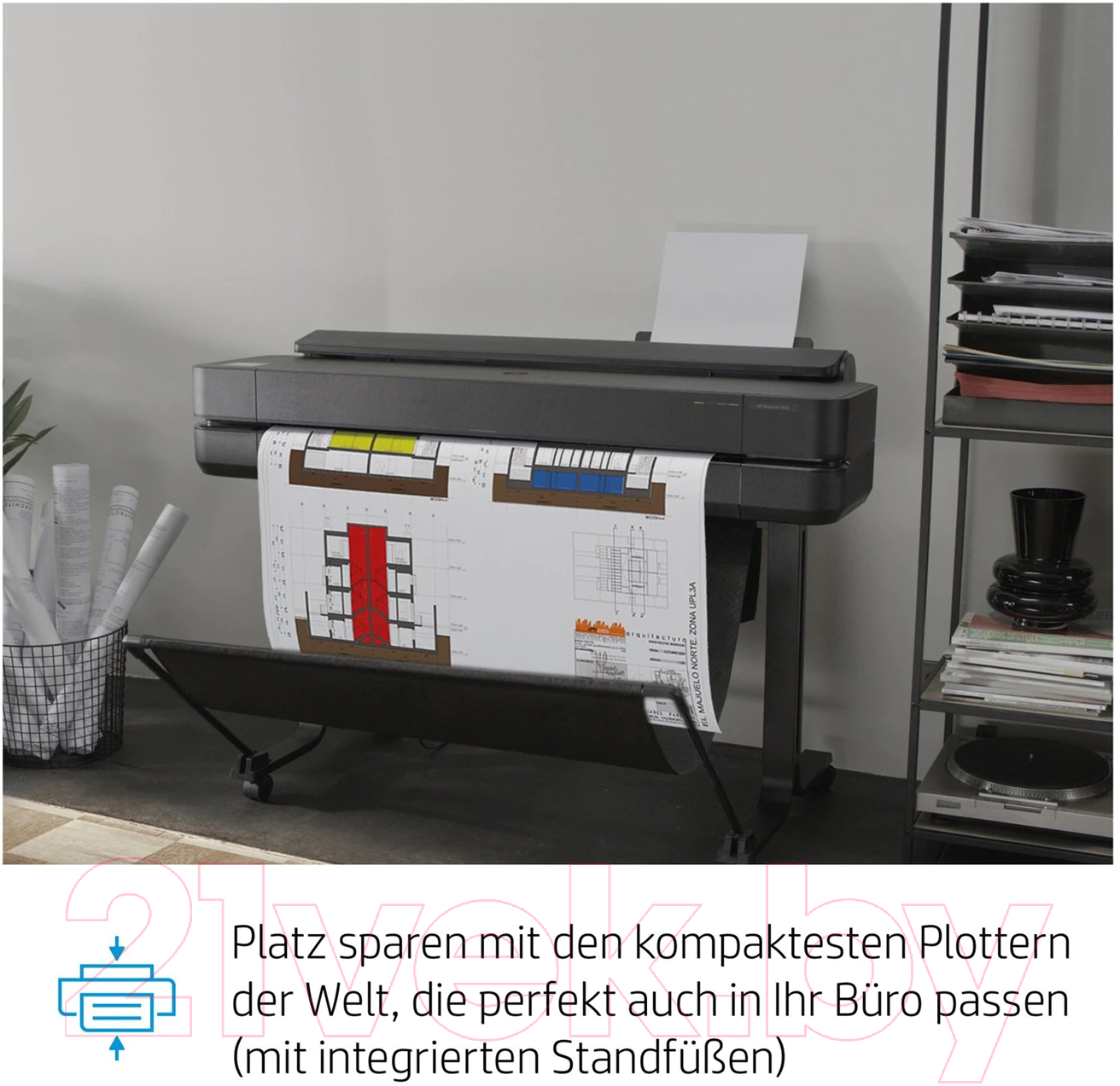 Плоттер HP Designjet T630 24-in (5HB09A) — фото 3