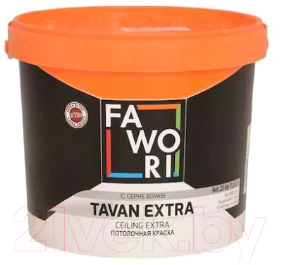 

Краска Fawori, Белый, Ceiling Extra для внутренних работ