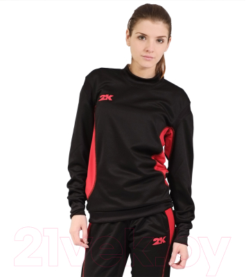 Лонгслив спортивный детский 2K Sport Vettore / 111135 (YS, черный/красный)