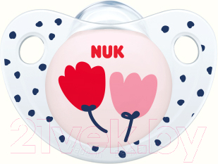 

Пустышка NUK, Белый;с разноцветным рисунком;красный, Trendline Adore / 10736357