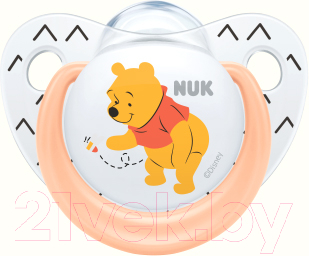 

Пустышка NUK, Белый;с разноцветным рисунком;розовый, Trendline Disney / 10736328