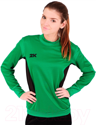 Лонгслив спортивный детский 2K Sport Vettore / 111135 (158, зеленый/черный)