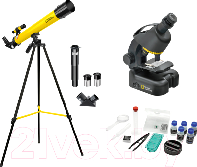 Набор оптических приборов Bresser 50/600 National Geographic 640x / 9118300 (с микроскопом)