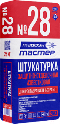 

Штукатурка выравнивающая Тайфун, Мастер №28