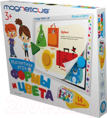 Развивающая игра Magneticus Мягкая магнитная азбука. Формы и цвета / POL-011