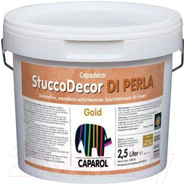 Шпатлевка готовая Caparol CD StuccoDecor DI Perla Gold (2.5л)