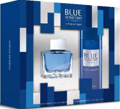 Парфюмерный набор Antonio Banderas Blue Seduction мужск. туалетная вода 50мл+дезодорант-спрей 150мл