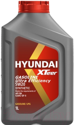 Моторное масло Hyundai XTeer Gasoline Ultra Efficiency 5W20 / 1011013 (1л)