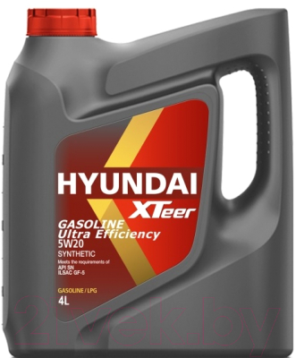 Моторное масло Hyundai XTeer Gasoline Ultra Efficiency 5W20 / 1041001 (4л)