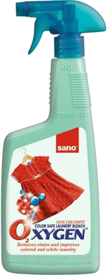 Отбеливатель Sano Non Chlorine Bleach And Stain Remover с сохранением цвета (750мл)