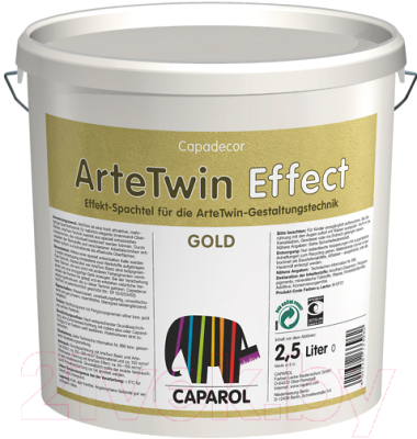Шпатлевка готовая Caparol ArteTwin Effect Gold (2.5л)
