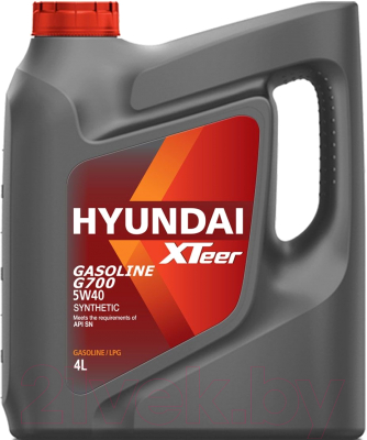 Моторное масло Hyundai XTeer Gasoline G700 5W40 / 1041136 (4л)