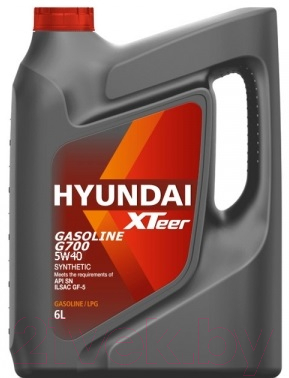 Моторное масло Hyundai XTeer Gasoline G700 5W40 / 1061136 (6л)