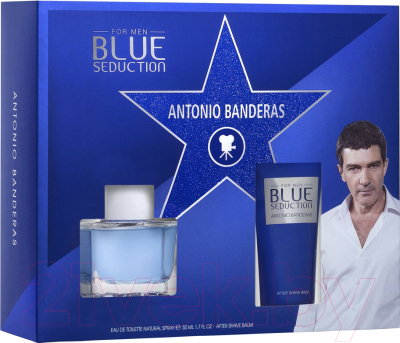 Парфюмерный набор Antonio Banderas Blue Seduction туалетная вода 50мл + бальзам после бритья 50мл
