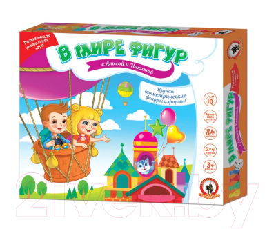 

Настольная игра Русский стиль, В мире фигур с Алисой и Никитой / 03440