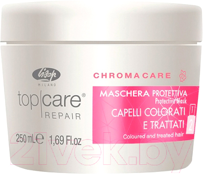 Маска для волос Lisap Top Care Repair Chroma Care Защитная для окрашенных волос (250мл)