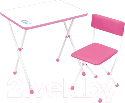 Комплект мебели с детским столом Ника НДУ1/Р Умка фантазер (розовый)