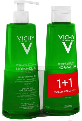 Набор косметики для лица Vichy Гель для умывания Phytosolution+Лосьон очищащий сужающий поры (200мл+200мл)