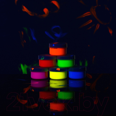 Пальчиковые краски Roxy-Kids Флуоресцентные / RPF-003