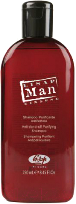 Шампунь для волос Lisap Man Очищающий против перхоти (250мл)