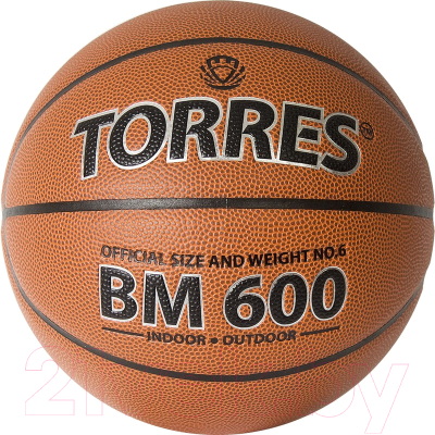 Баскетбольный мяч Torres BM600 / B32026 (размер 6)