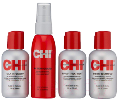 Набор косметики для волос CHI Infra The Essentials Travel Kit (4x59мл)