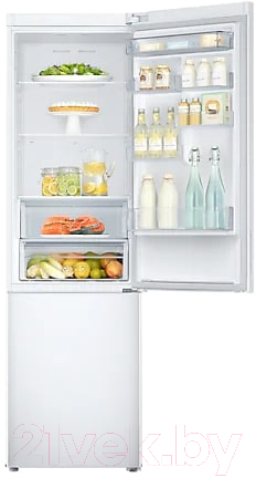 Холодильник с морозильником Samsung RB37A5200WW/WT