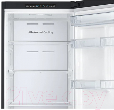 Холодильник с морозильником Samsung RB37A5070B1/WT