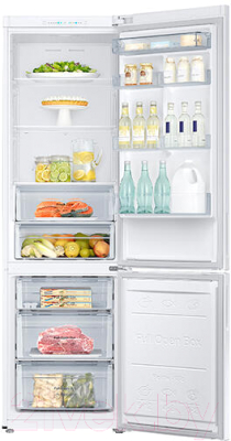 Холодильник с морозильником Samsung RB37A5000WW/WT
