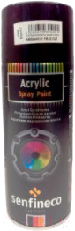 Краска автомобильная Senfineco Paint Acrylic Black H.T. / 4200 (400мл, черная)