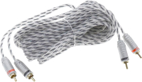 Межблочный кабель для автоакустики Kicx MRCA22-5-SS (5м) - 