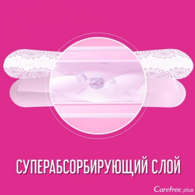 Изображение товара Прокладки ежедневные Carefree Large Fresh Plus (20шт)