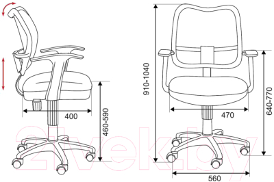 Кресло офисное Бюрократ CH-W 797/BR/TW-14C (коричневый)