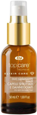 Масло для волос Lisap Top Care Repair Elixir Care для сияния истощённых волос (50мл)