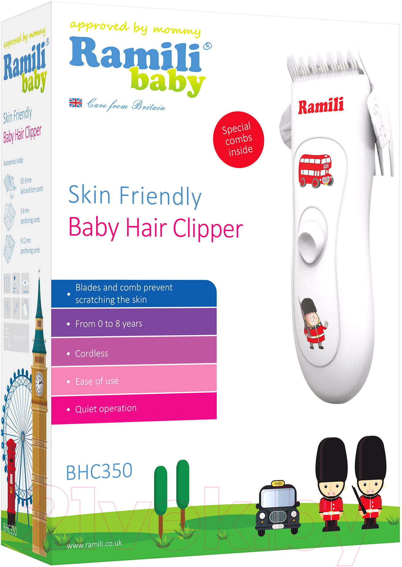 Машинка для стрижки волос Ramili Baby Hair Clipper BHC350