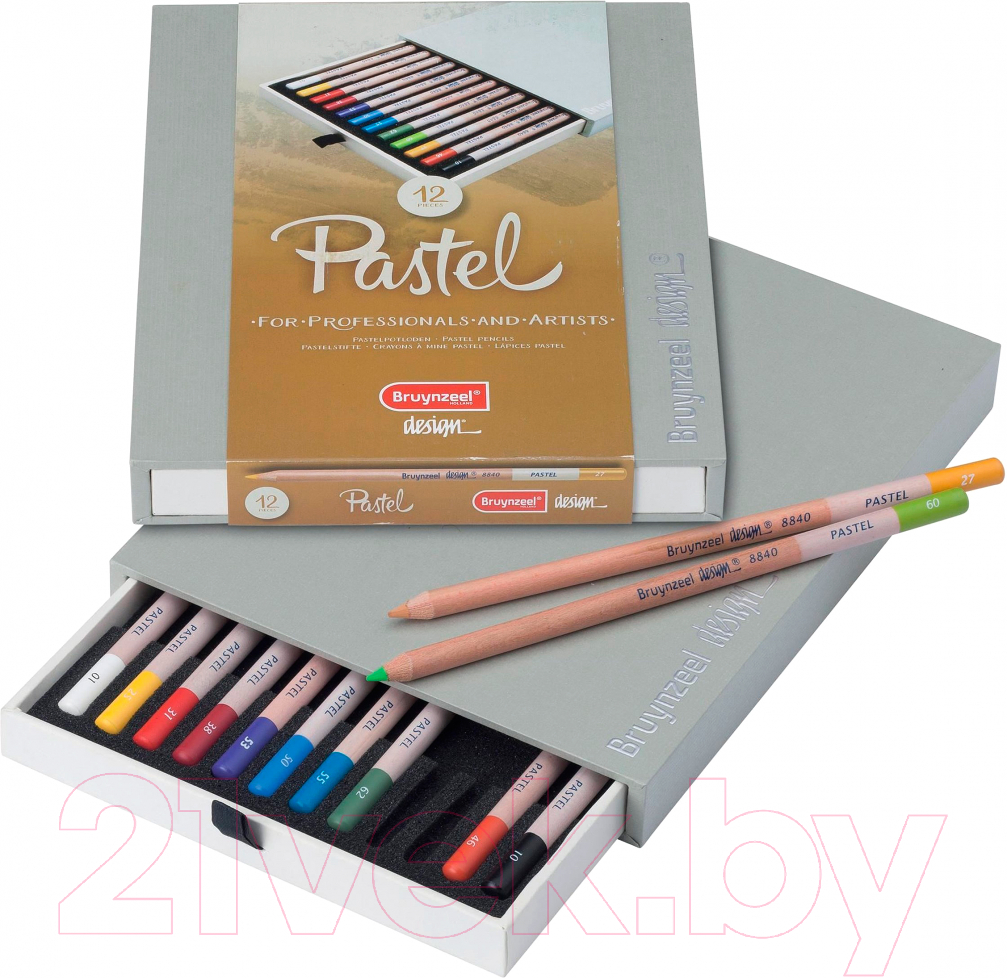 Набор пастельных карандашей Bruynzeel Design Pastel / 8840H12