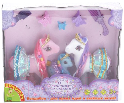

Игровой набор Bondibon, Пони в юбках с аксессуарами / ВВ0681