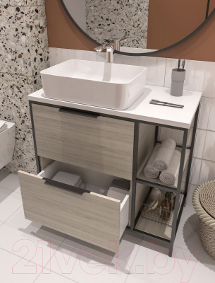 Изображение товара Тумба под умывальник Cersanit Bosquet 100 / 63013