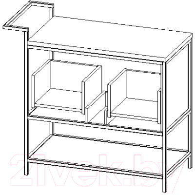 Изображение товара Тумба под умывальник Cersanit Botanique 100 / 63015
