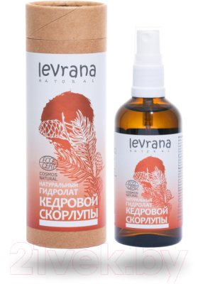 Гидролат для лица Levrana Ecocert натуральный кедровая скорлупа (100мл)