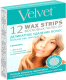 Полоски для депиляции Velvet Для лица деликатное удаление волос (12шт) - 